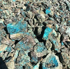  مواد معدنی | سنگ مس سنگ مس اکسیده و سولفوره