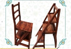  مبلمان و دکوراسیون | صندلی صندلی چوبی نردبان شو