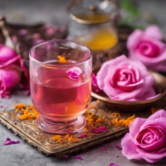  نوشیدنی | گلاب گلاب زعفران ،عرقیات خالص، بدون افزودنی و مواد نگهدارنده، بدون رنگ و اسانس