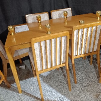 مبلمان و دکوراسیون | میز سرویس کامل میز ناهار خوری و میز جلومبلی و عسلی همراه صندلی