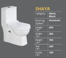  تجهیزات ساختمانی | روشویی و دستشویی توالت فرنگی مدل شایا