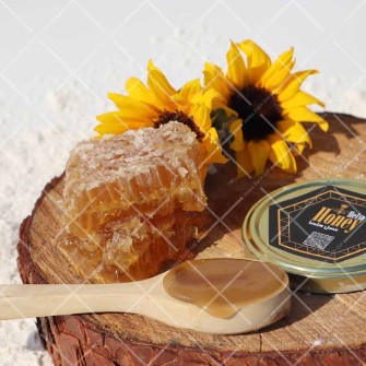  دامپروری | عسل عسل با موم آویشن و گون قالب چوبی
