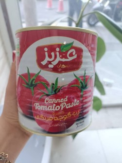  کنسانتره و کنسرو | رب رب گوجه فرنگی عزیز قوطی 800 گرمی